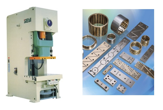自潤滑軸承廣泛用在沖床鍛壓機械